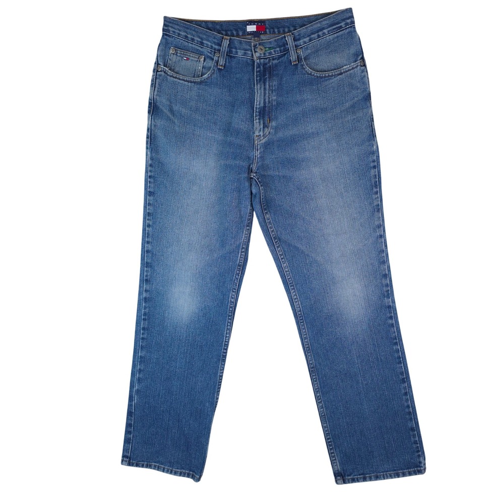 Tommy Hilfiger Jeans Mens 32x30 Blue Classic Straight Leg Denim Vintage 90s Y2K